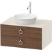 Duravit DWT4990077H4 American Walnut Nordic White Vanity Base