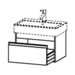 Duravit DKT668401818 White Matt Vanity Base