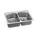 Elkay ELKHSR33229PD0 Stainless Steel Dual Mount Double Bowl Kitchen Sinks