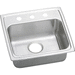 Elkay ELRADQ191955MR2 Lustrous Satin Single Bowl Kitchen Sink