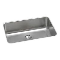  Lustertone Stainless Steel Undermount - Single Bowl Kitchen Sink - Stainless Steel