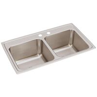  Lustertone Stainless Steel Double Bowl Kitchen Sink - Lustrous Satin