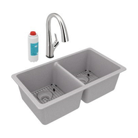 Double Bowl Kitchen Sink 33 in x 18-1/2 in