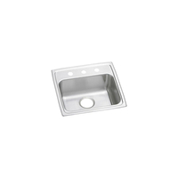  Gourmet Stainless Steel Single Bowl Kitchen Sink - Lustrous Satin