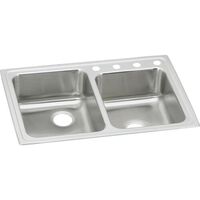  Lustertone Stainless Steel Double Bowl Kitchen Sink - Lustrous Satin