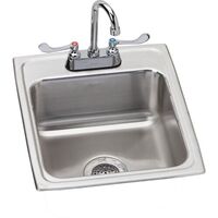  Lustertone Stainless Steel Single Bowl Kitchen Sink - Lustrous Satin