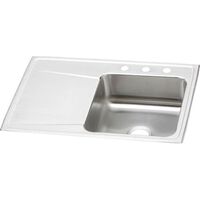  Lustertone Stainless Steel Single Bowl Kitchen Sink - Lustrous Satin