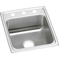  Lustertone Stainless Steel Single Bowl Kitchen Sink - Lustrous Satin