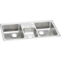  Celebrity Triple Bowl Sink Kitchen Sink - Brushed Satin