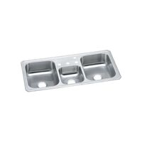  Celebrity Triple Bowl Sink Kitchen Sink - Brushed Satin