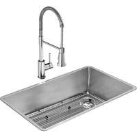  Crosstown Stainless Steel Undermount - Single Bowl Kitchen Sink - Stainless Steel