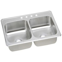 Double Bowl Kitchen Sink 33 x 21-1/4 Double Bowl Kitchen Sink 33 x 21-1/4
