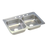 Double Bowl Kitchen Sink 33'' x 19'' x 6-7/16'' Double Bowl Kitchen Sink 33'' x 19'' x 6-7/16''