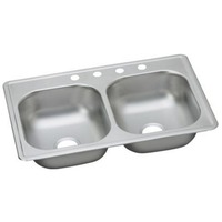Double Bowl Kitchen Sink 33 x 19 x 6-7/16 Double Bowl Kitchen Sink 33 x 19 x 6-7/16