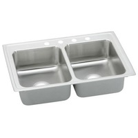 Double Bowl Kitchen Sink 25 x 19-1/2 x 10-1/8 Double Bowl Kitchen Sink 25 x 19-1/2 x 10-1/8