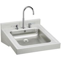  Sturdibilt Wall Hung Bathroom Sink - Lustrous Satin