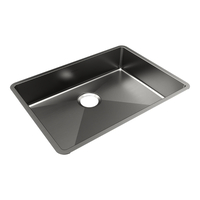  Crosstown Stainless Steel Undermount - Single Bowl Kitchen Sink - Polished Satin