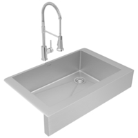  Crosstown Apron Front / Specialty Sink Kitchen Sink - Stainless Steel