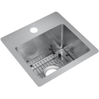  Crosstown Dual Mount Bar Sink - Stainless Steel