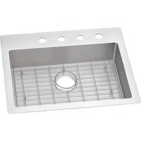  Crosstown Stainless Steel Dual Mount Single Bowl Kitchen Sink - Stainless Steel