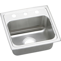  Gourmet Stainless Steel Single Bowl Kitchen Sink - Lustertone