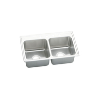 Double Bowl Kitchen Sink 33 in x 19-1/2 in x 10-1/8 in Double Bowl Kitchen Sink 33 in x 19-1/2 in x 10-1/8 in