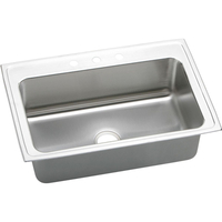  Gourmet Stainless Steel Single Bowl Kitchen Sink - Lustertone