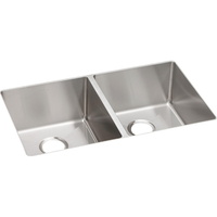  Crosstown Stainless Steel Undermount - Double Bowl Kitchen Sink - Stainless Steel