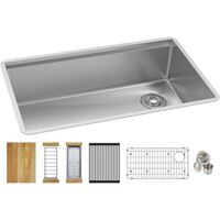 Single Bowl Sinks 31-1/2 x 18-1/2 x 9 Single Bowl Sinks 31-1/2 x 18-1/2 x 9