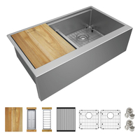  Crosstown Apron Front / Specialty Sink Kitchen Sink - Polished Satin