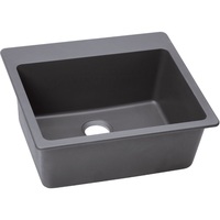  Quartz Classic White/Color Single Bowl Kitchen Sink - Greystone