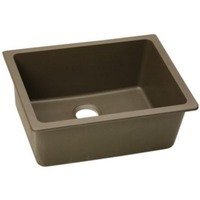  Quartz Classic White/Color Undermount - Single Bowl Kitchen Sink - Mocha