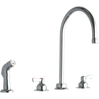 Two Handle Kitchen Faucet 4 Hole