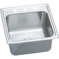  Lustertone Stainless Steel Single Bowl Kitchen Sink - Stainless Steel