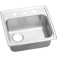  Gourmet Stainless Steel Single Bowl Kitchen Sink - Lustertone