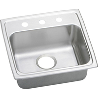  Gourmet Lustertone Stainless Steel Single Bowl Kitchen Sink - Lustrous Highlighted Satin