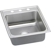  Gourmet Stainless Steel Single Bowl Kitchen Sink - Lustrous Satin