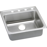  Gourmet Stainless Steel Single Bowl Kitchen Sink - Lustertone