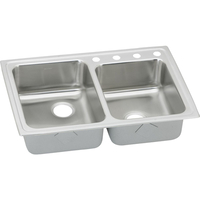Double Bowl Kitchen Sink 33 in x 22 in x 6-1/2 in Double Bowl Kitchen Sink 33 in x 22 in x 6-1/2 in