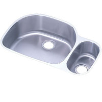  Lustertone Stainless Steel Undermount - Double Bowl Kitchen Sink - Stainless Steel