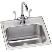 Lustertone Stainless Steel Single Bowl Kitchen Sink - Lustrous Satin