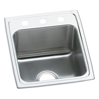  Lustertone Stainless Steel Single Bowl Kitchen Sink - Lustrous Satin