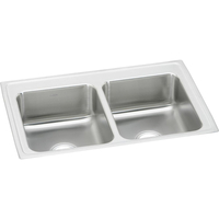 Double Bowl Kitchen Sink 33 in x 21-1/4 in x 7-7/8 in Double Bowl Kitchen Sink 33 in x 21-1/4 in x 7-7/8 in