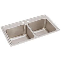  Lustertone Stainless Steel Double Bowl Kitchen Sink - Lustrous Satin