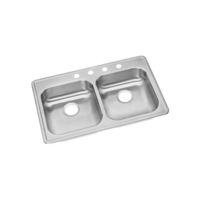  Dayton Stainless Steel Double Bowl Kitchen Sink - Stainless Steel