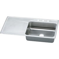  Gourmet Stainless Steel Single Bowl Kitchen Sink - Stainless Steel