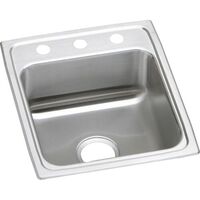 Lustertone Stainless Steel Single Bowl Kitchen Sink - Lustrous Satin