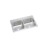  Celebrity Stainless Steel Double Bowl Kitchen Sink - Brushed Satin