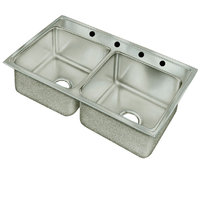  Lustertone Stainless Steel Double Bowl Kitchen Sink - Stainless Steel