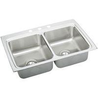 Double Bowl Kitchen Sink 33'' x 22'' x 8-1/8'' Double Bowl Kitchen Sink 33'' x 22'' x 8-1/8''